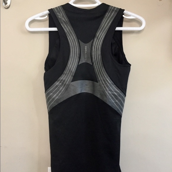 Black and Grey Reebok Athletic Top (Built In Bra) - Picture 3 of 3
